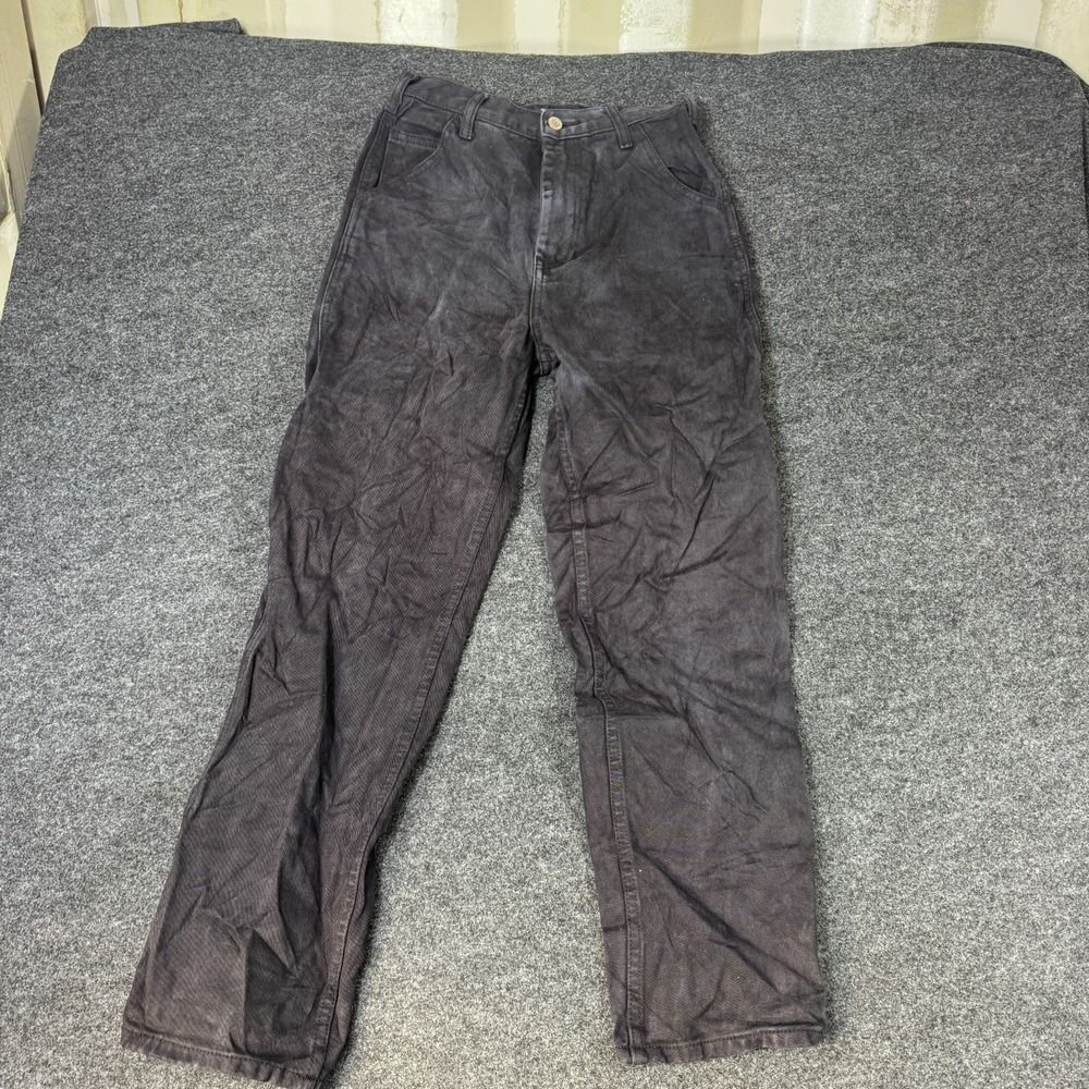 J. Galt Corduroy Pants Womens S Black Cotton High Rise Straight Leg Button Fly